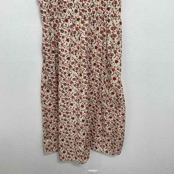 Old Navy Cami Garden Floral Babydoll Garden Midi Dress Cottagecore Feminine Sz M - Picture 5 of 12